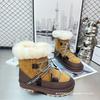 Sheepskin and Fur Integrated Winter Thickened Snow Boots Women's Thick Straps Thick-soled Warm Wool Snow Boots Women's Winter