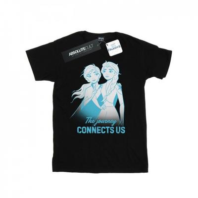 Mens Frozen 2 Elsa and Anna The Journey Connects Us T-Shirt