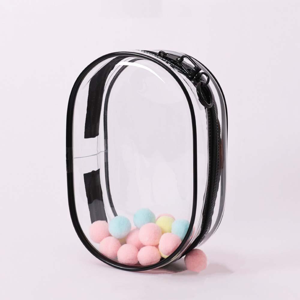 

Брелок Сумка Прозора Зовнішня Сумка для Ляльки Прозора Labubu Time Doll Сумка для Виходу Подарунки для Дівчат Hair ball Black