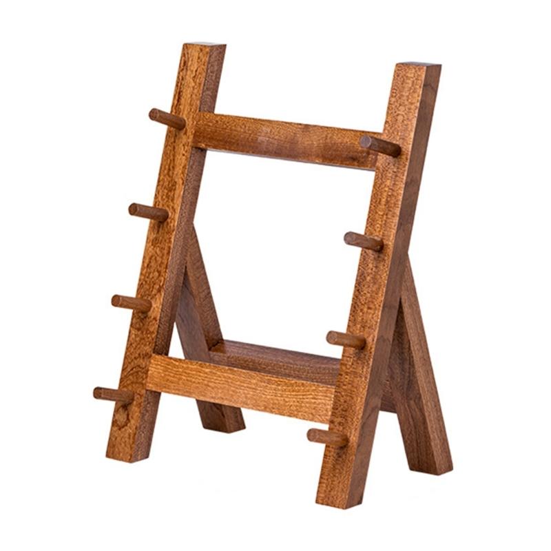 Wooden Cutter Display Stand Multipurpose Cutter Storage Rack with Multi Layer Design for Home Kitchens and Restaurants