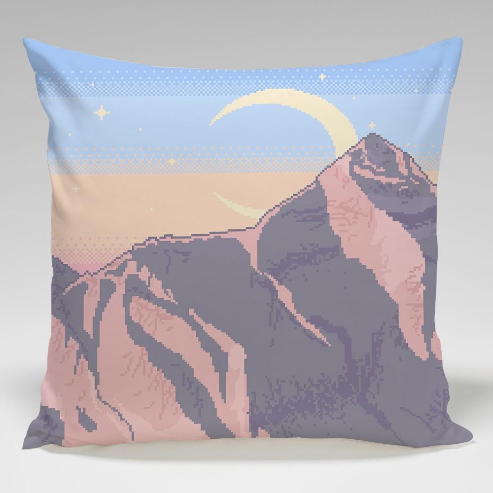 Night Sky Moon Print Bedroom Bedside Tatami Back Pillowcase Small Fresh Pillow Case Student Nap Pillow