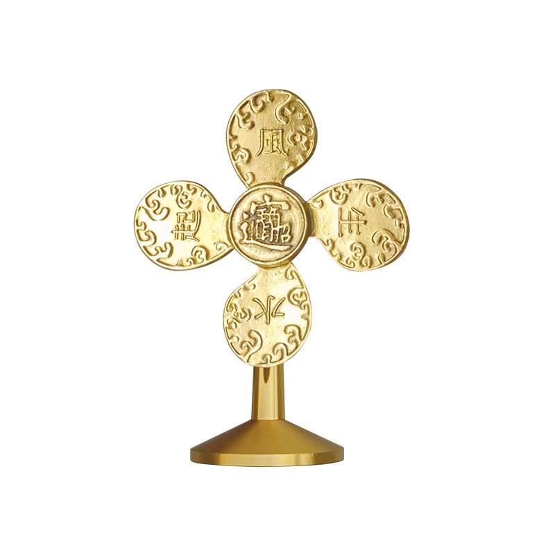 Brass Windmill Ornaments, Small Bronze Objects On The Office Desktop, Wind and Water, Wealth Is Rolling, Fortune Is Turning, Small Ornaments