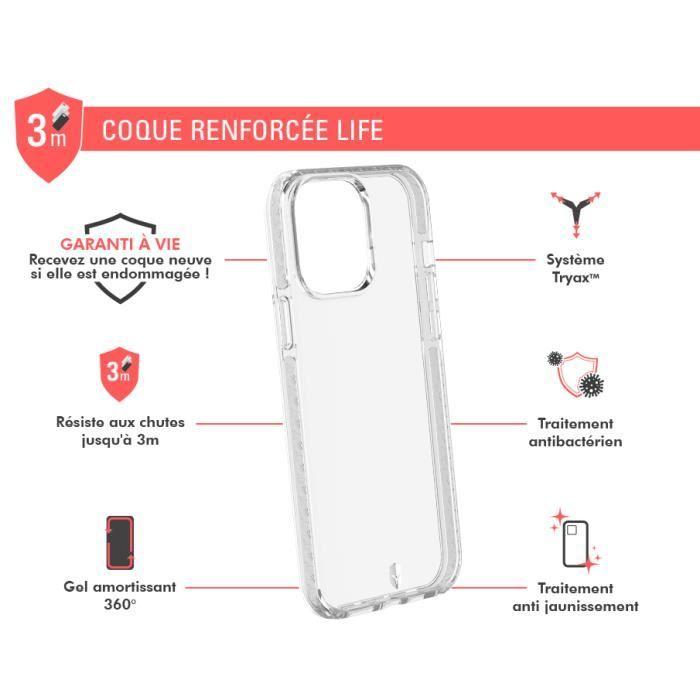 Case - Life - Iphone 13 Pro Max - Reinforced - Transparent - Lifetime Warranty
