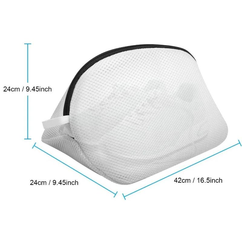 

1/2pc Mesh Laundry Bag Washing Machine Shoes Bag with Zips Travel Shoe Storage Bags Protective Clothes Storage Box Organizer Bag