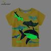 Children's Glow-in-the-Dark Shark Print Summer T-Shirt 2026