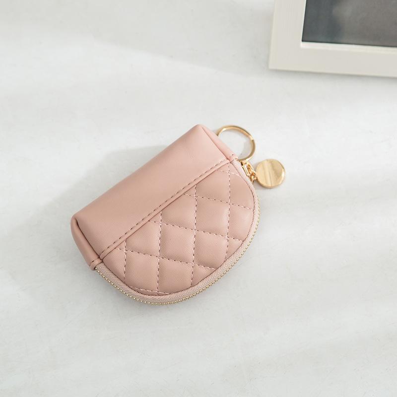 Women's Purse, Zipper Clutch, Women's Coin Purse, Short Diamond-shaped Card Bag