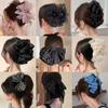 Korean Polka Dot Bow Claw Hair Clip - High-End Cloud Bubble Design for Women