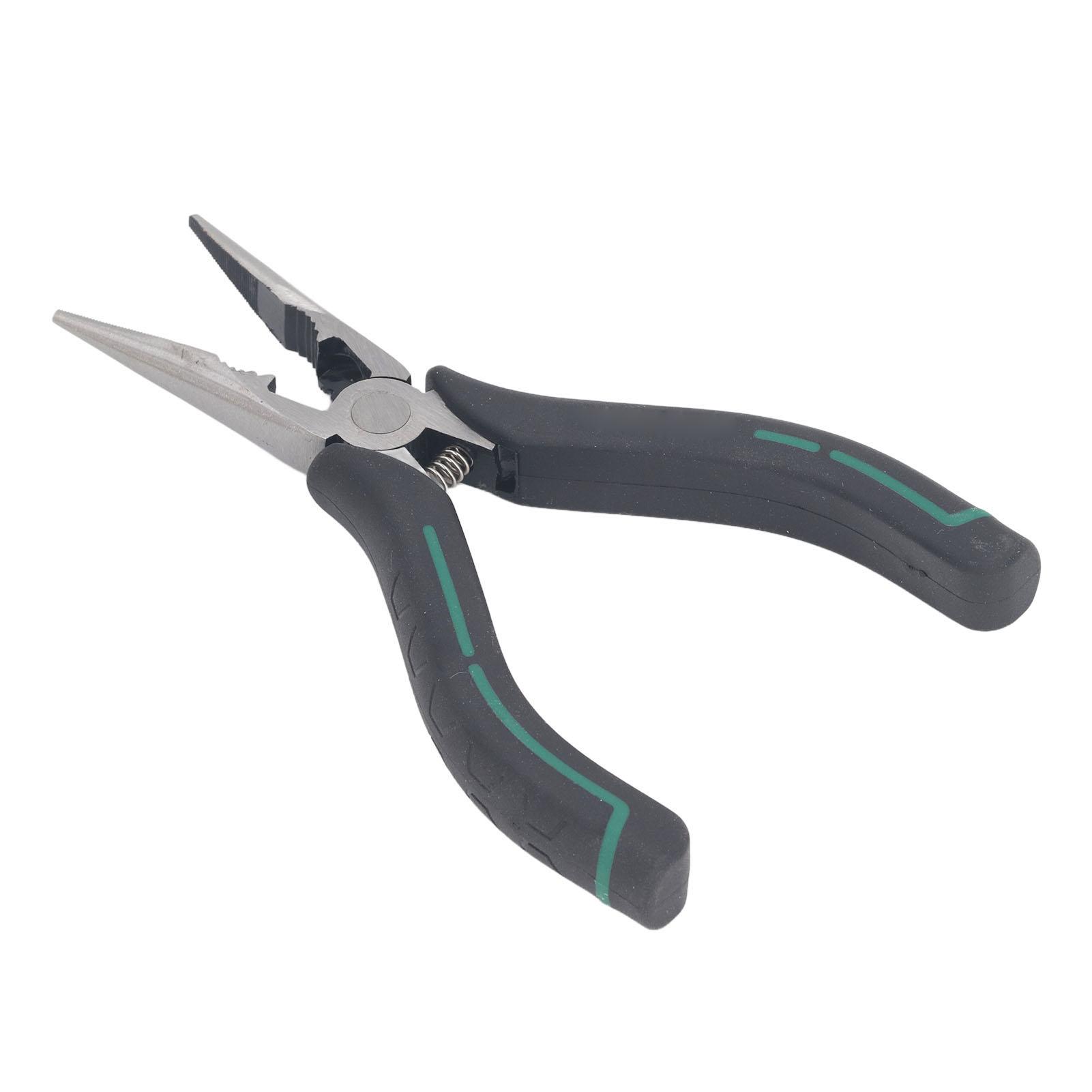 

Needle Nose Pliers 6 Inch CR V Steel Sharply Cutting Comfortable Grip Pointed Jaw Pliers for