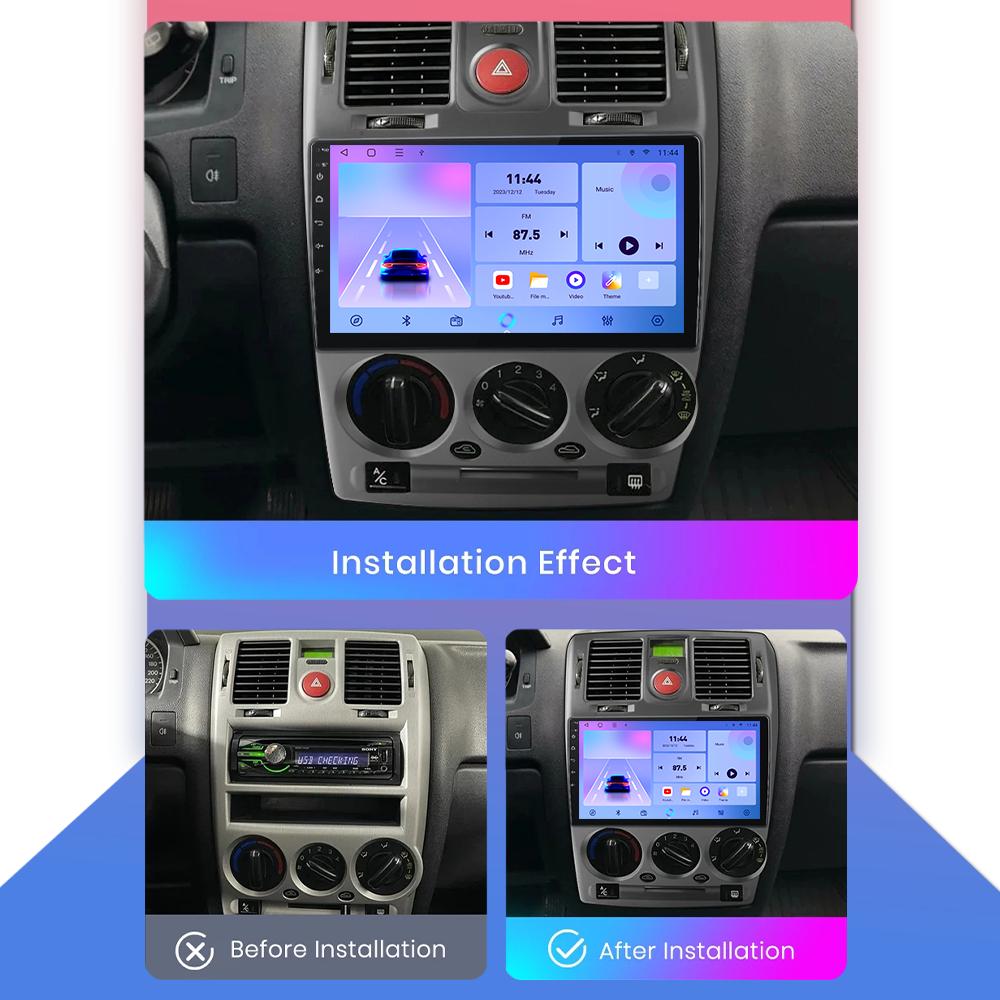 Car Radio Android Auto Carplay For Hyundai Getz 2002-2011 Multimedia Player Head Unit Stereo GPS Navigation BT WIFI 1+16GB