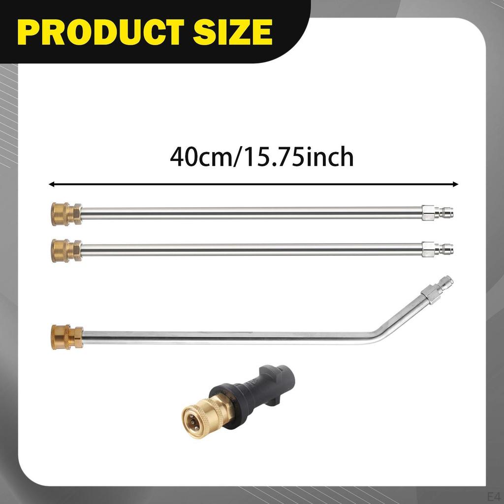 Pressure Washer Undercarriage Cleaner Car Wash Water Broom 4000PSI 16" Accessories for Patio