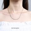925 Sterling Silver Chopin Necklace Chain for Women & Men - Simple Clavicle Design