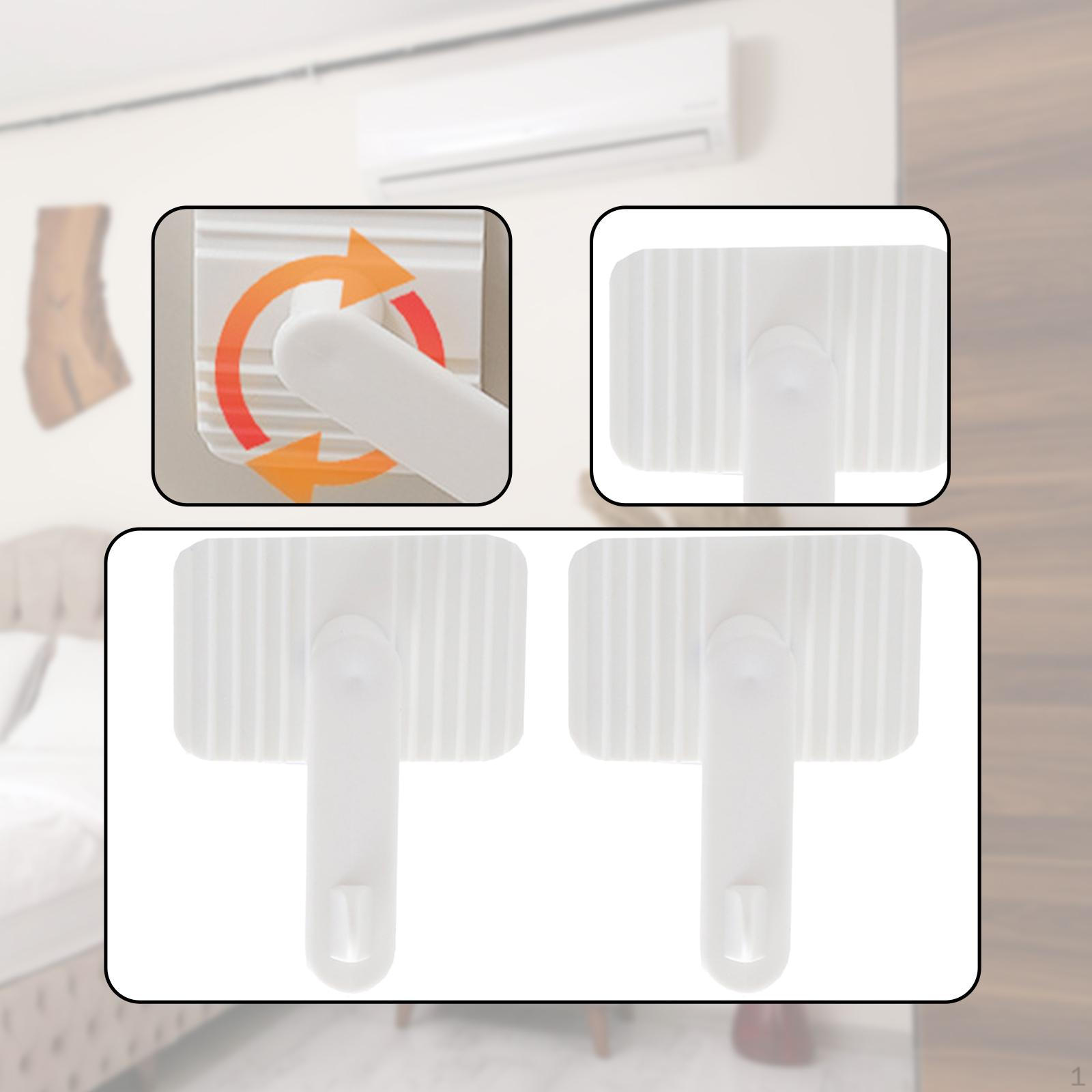 

2 штуки направляющих пластин для кондиционера, детали, простые в использовании, 7,2 см x 6 см, ограничитель выходного отверстия кондиционера