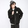 MLB New York Yankees Large Logo Sherpa Fleece Lined Jacket Unisex Black 3AJPF0216-50BKS