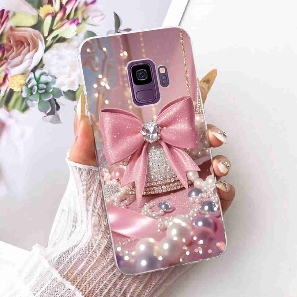 Protective Cases For Samsung Galaxy S9 Plus Soft Silicone Back Cover For Samsung S9Plus S9+ Summer Fresh Butterfly Shell Capa