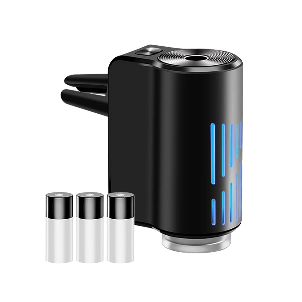 

10 мл умный автомобильный ароматерапевтический диффузор ароматизаторы воздуха для автомобиля с тремя регулируемыми увлажнителями эфирное масло диффузор чёрный