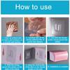 10/5/2 Pairs Strong Adhesive Wall Hooks Double Side Transparent Wall Hanger Sucker Punch Free Suction Hook Home Storage Holders