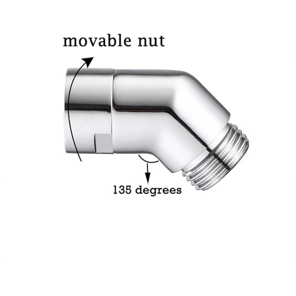Shower Head Elbow Adapter G1/2 Connections Shower Arm Extension Angle 90° 135° Elbow Hand Shower Top Spray Elbow