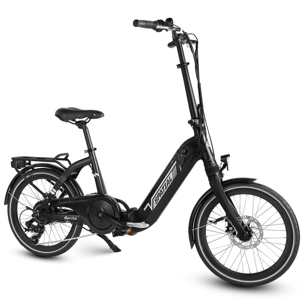 SPATIAL 2001 City Folding Electric Bicycle 250W Motor 36V10.4AH Battery 20 Inch Fat TiresE-Bike With TowSeat Multi Terrain Electric Bike