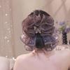 Large Bow Mesh Hairpin Temperament Elegant Women Hair Claw Princess Headdress Fashion Light Luxury Grab Clip Hair Accessories