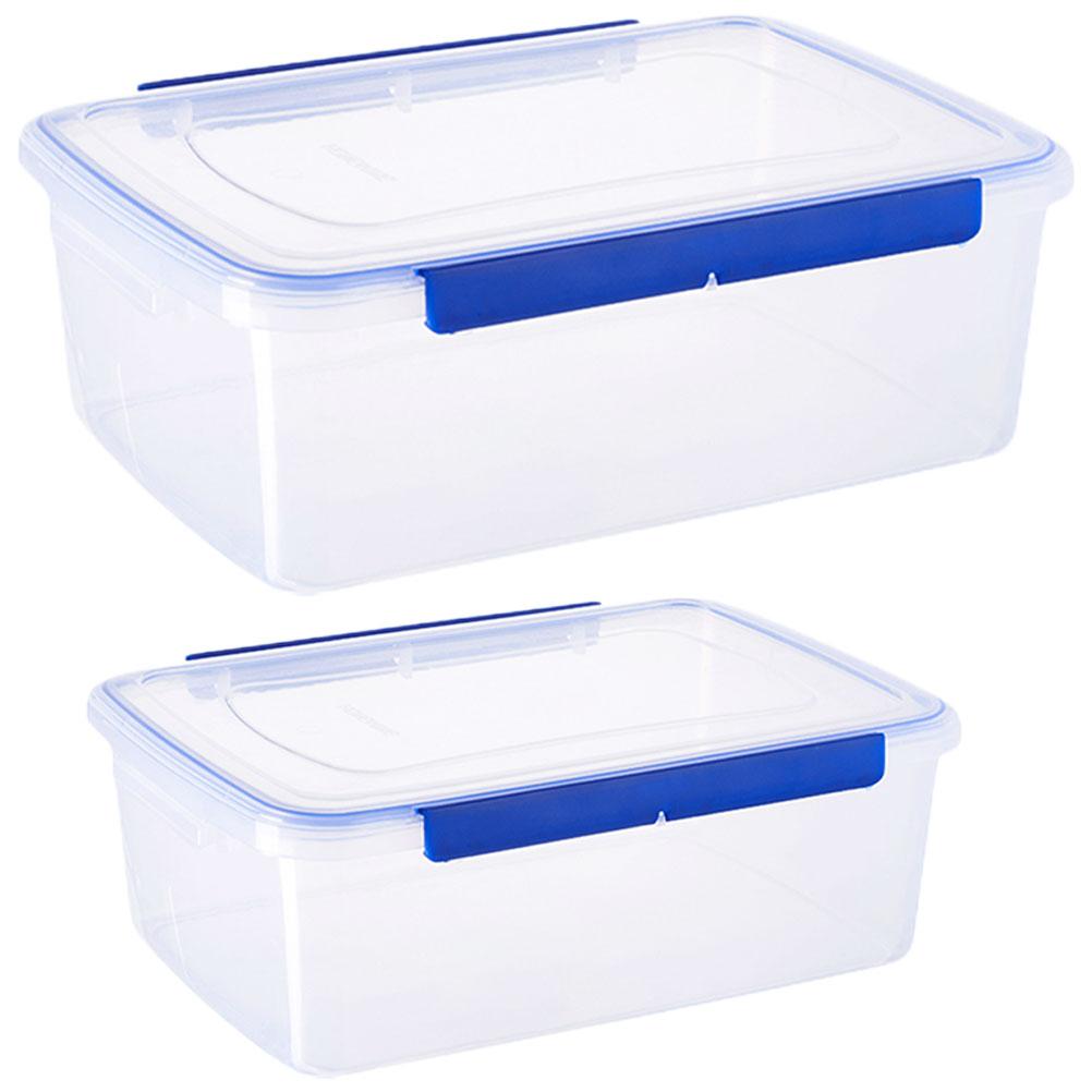 2 Pcs Dough Fermentation Box Pizza Proofing Bowl Container Compact Reusable Convenient Food Containers Plastic Seal Portable