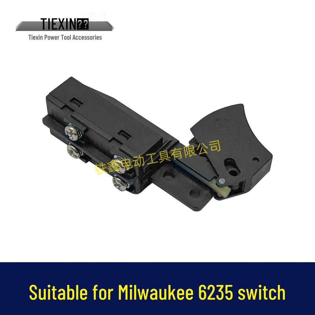Elektrický vypínač pro okružní pilu a příklepovou vrtačku Milwaukee 6235 - Kompatibilní s řezacími stroji 355/350