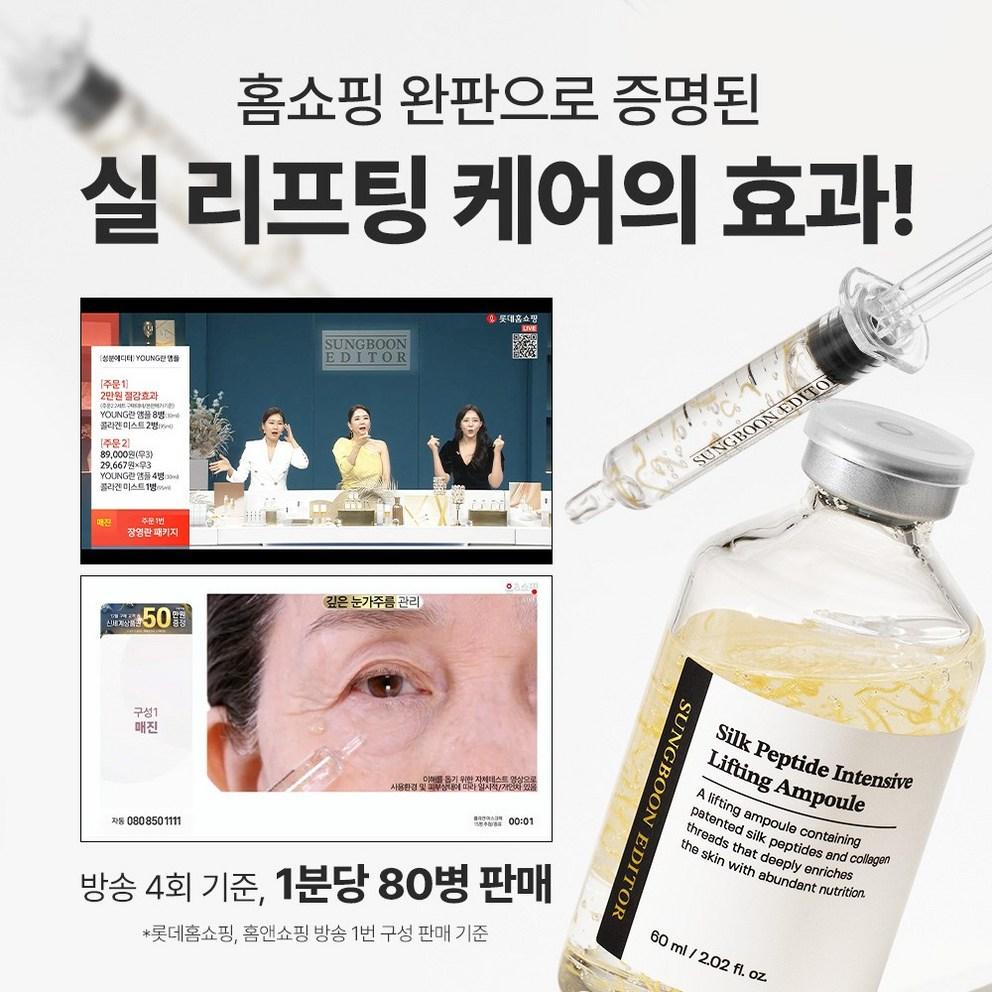 Ingredients Editor Melting Thread Lifting Silk Peptide Ampoule, 60ml, 1 count