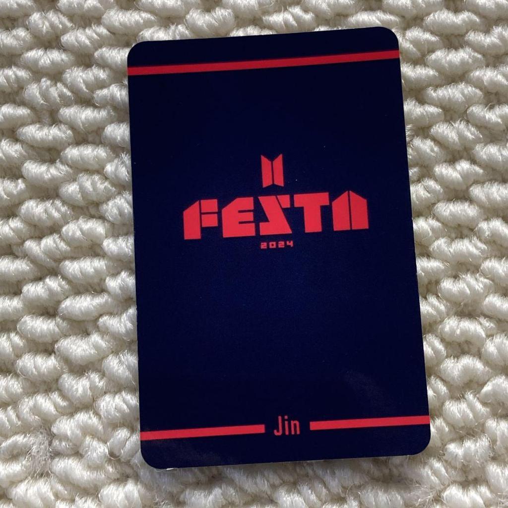 [USED] BTS FC JIN FESTA 2024 ARMY ZONE Trading Card
