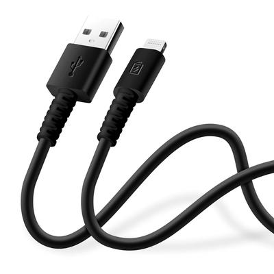 Premium Style Soft Cable To Lightning Black Charging/Communication USB-A 0.5m PG-YWLA05BK