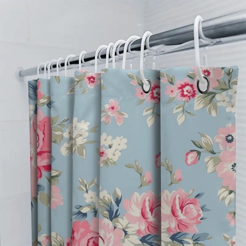 Watercolor Feather Shower Curtain Multicolor Home Decor Bathroom Accessories for Kids Bathrooms.