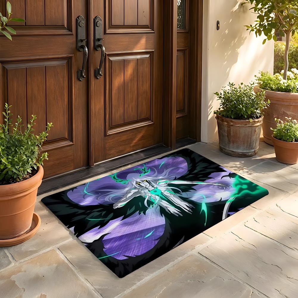 Fußmatte Weicher Flanellteppich Rutschfeste Saugfähige Matte für Badezimmer Schlafzimmer Heimdekoration Anime B Bleach