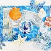 A5 Wavy Background Paper for Journals & Letters