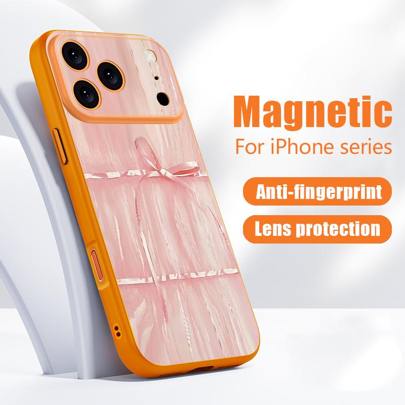 Buntes Schleifenmuster Hülle Für iPhone 17 Pro Max iPhone 16 Pro Max 15 14 13 Magnetisch Für Magsafe Hybrid TPU+PC Matte Abdeckung
