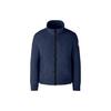 Lawson Serie FW22 Einfarbig Reißverschluss Stehkragen Langarm Wollfleecejacke Herrenjacken Ozeanblau 7049M-63