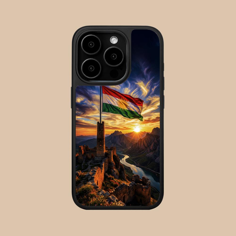 

Kurdistan Flag Matte Surface Mobile Phone Case for iPhone 17 16 15 14 13 12 11 Air Pro Max Plus Colorful Cover iPhone 11