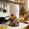 Tulip Tissue Holder No Drilling Required Surface Mount, Perfect for Holiday Celebrations and Mother's Day Festive Decoration