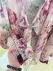 2023 Summer Imitation Silk Printed Shirt Top