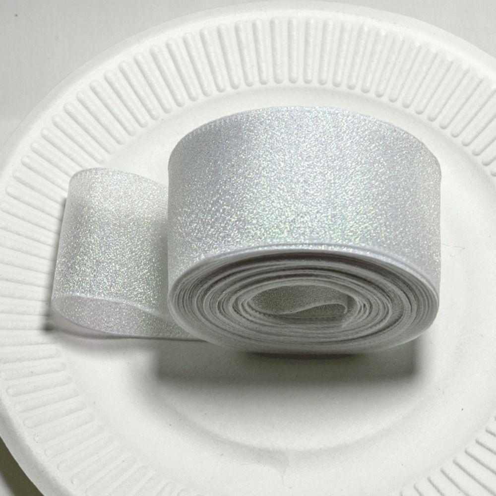 40mm 10 Yards Fishtail Organza Ribbon Crafts Bow Polyester 4cm Shiny Silk Ribbons Gift Wrapping Ribbons for Decorating Weddings