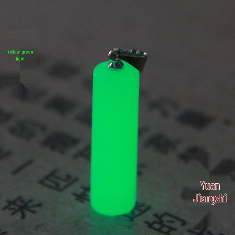 Glowing Luminous Cylinder Pendant Necklace - Fluorescent Night Pearl Jewelry Gift