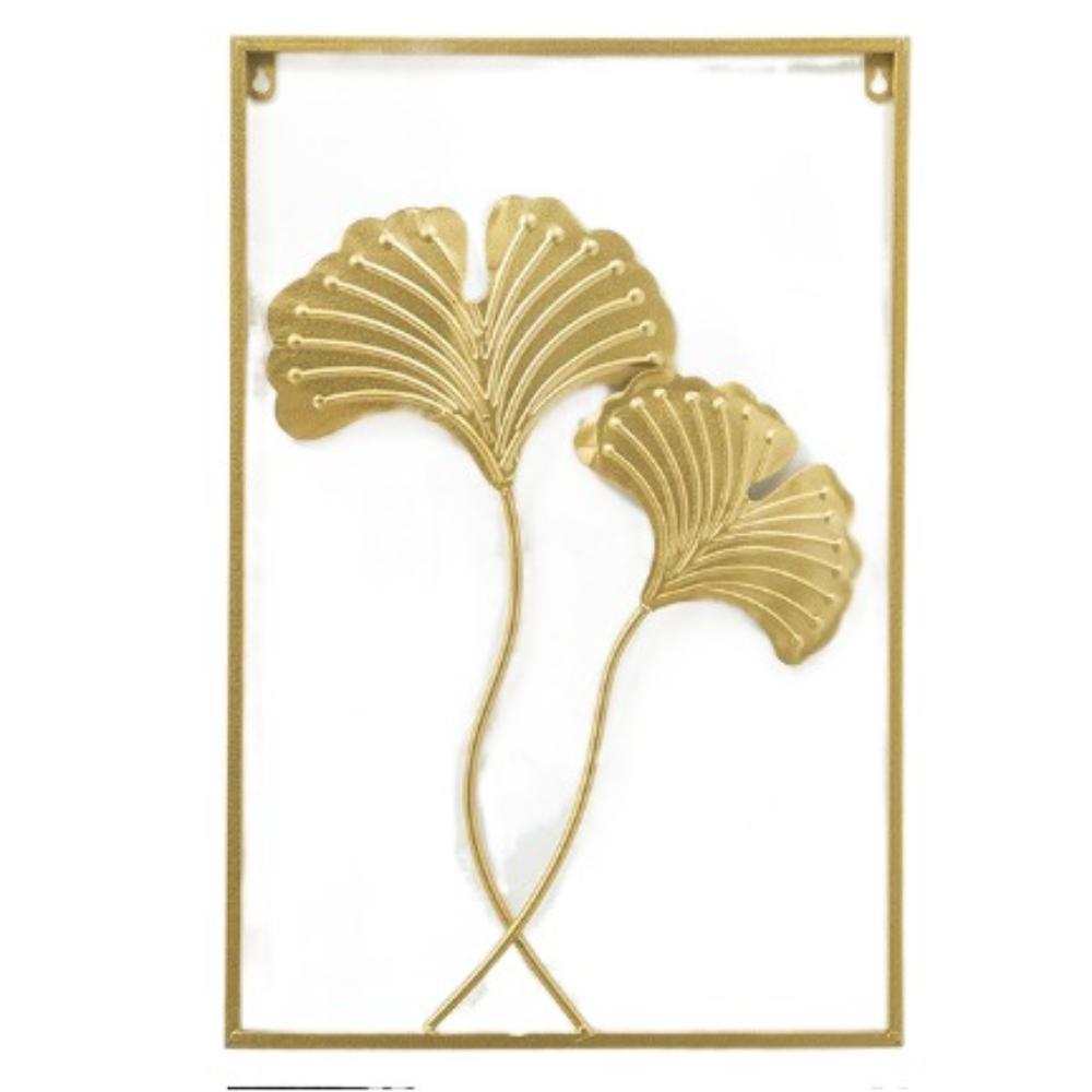 Leaf Shape Wall Hanging Decor Gold Metal Pendants New Wall Decoration  Living Room