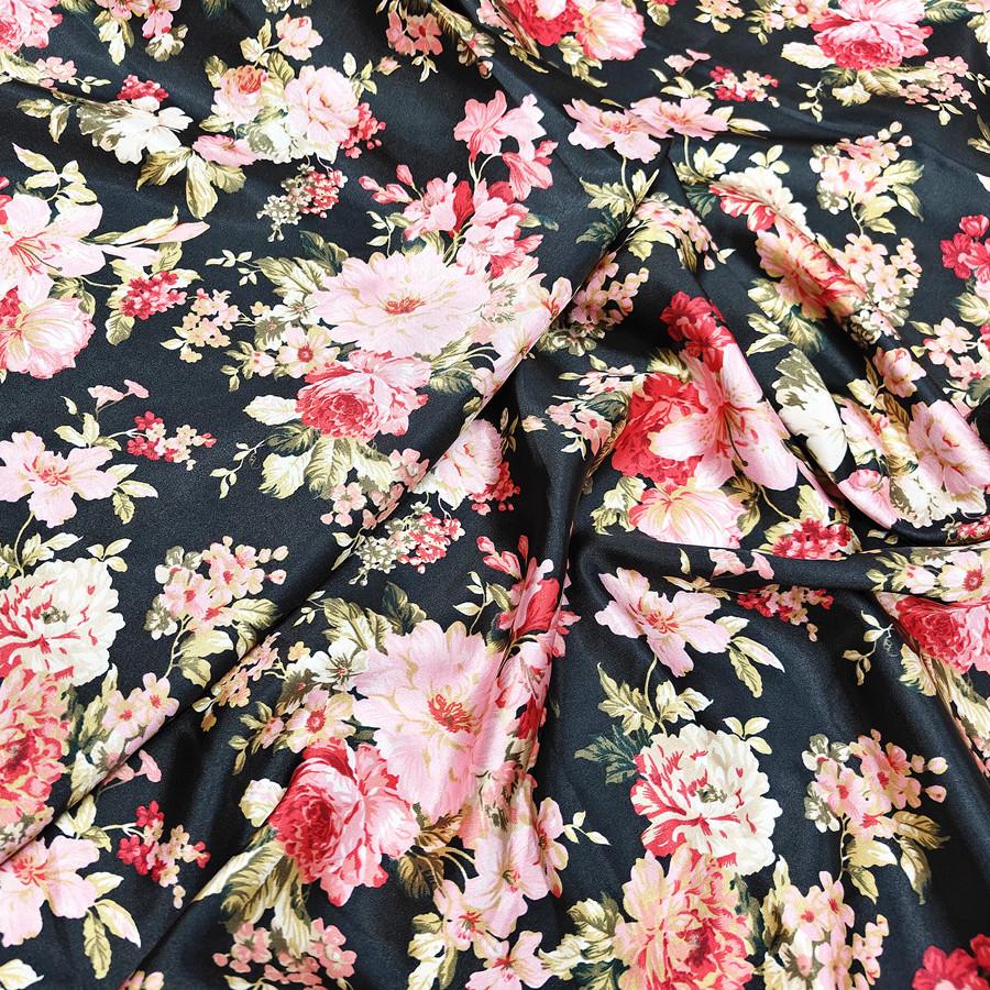 

«Ткань ципао с принтом из атласного шелка и лента для головного убора»