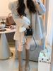 Luxury Korean Style Cashmere Wool Coat: Petite, Waist-Cinching, Short Autumn/Winter Women's Wear.
