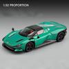 1/32 Ferrari SP3 Daytona Legierung Sportwagen Modell Druckguss Metall Rennfahrzeuge Automodell Sound Licht Simulation Sammlung Kinderspielzeug Geschenk