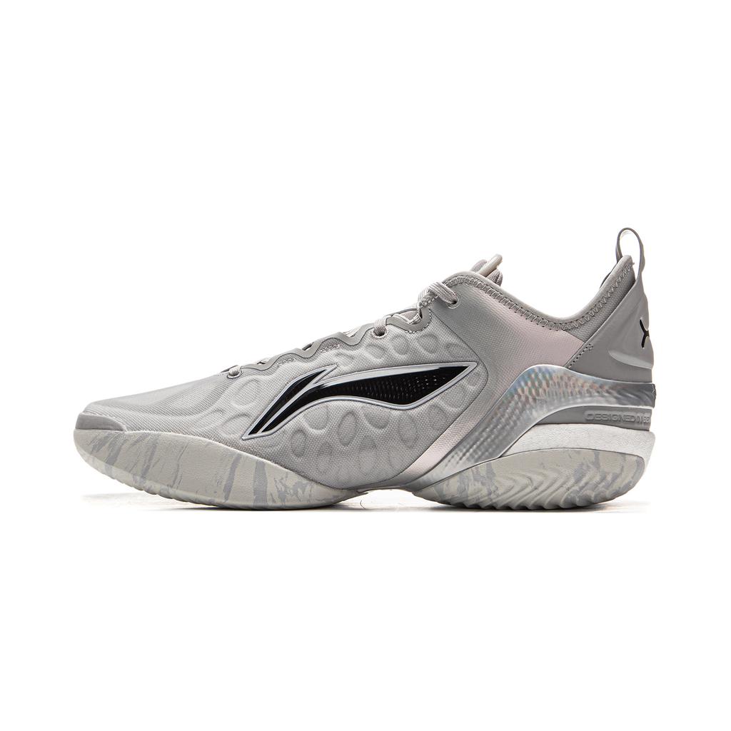 New LINING Yushuai 19V2 Basketball Shoes Men's Low top Gray ABAV049-6