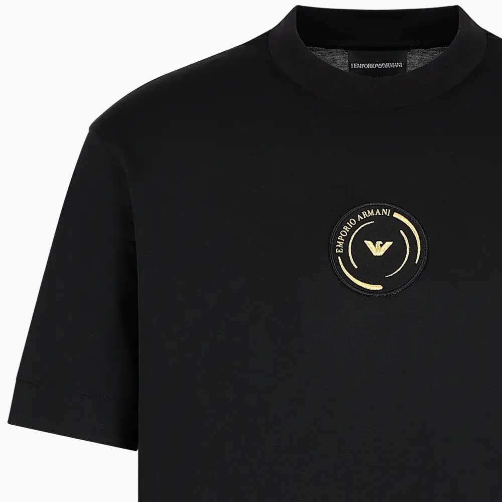 EMPORIO ARMANI SS24 T Shirt Men's Black 3D1TQ5-1JUVZ-0999