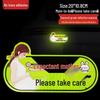 Reflective Magnetic Car Sticker for New Female or Pregnant Drivers - Baby on Board