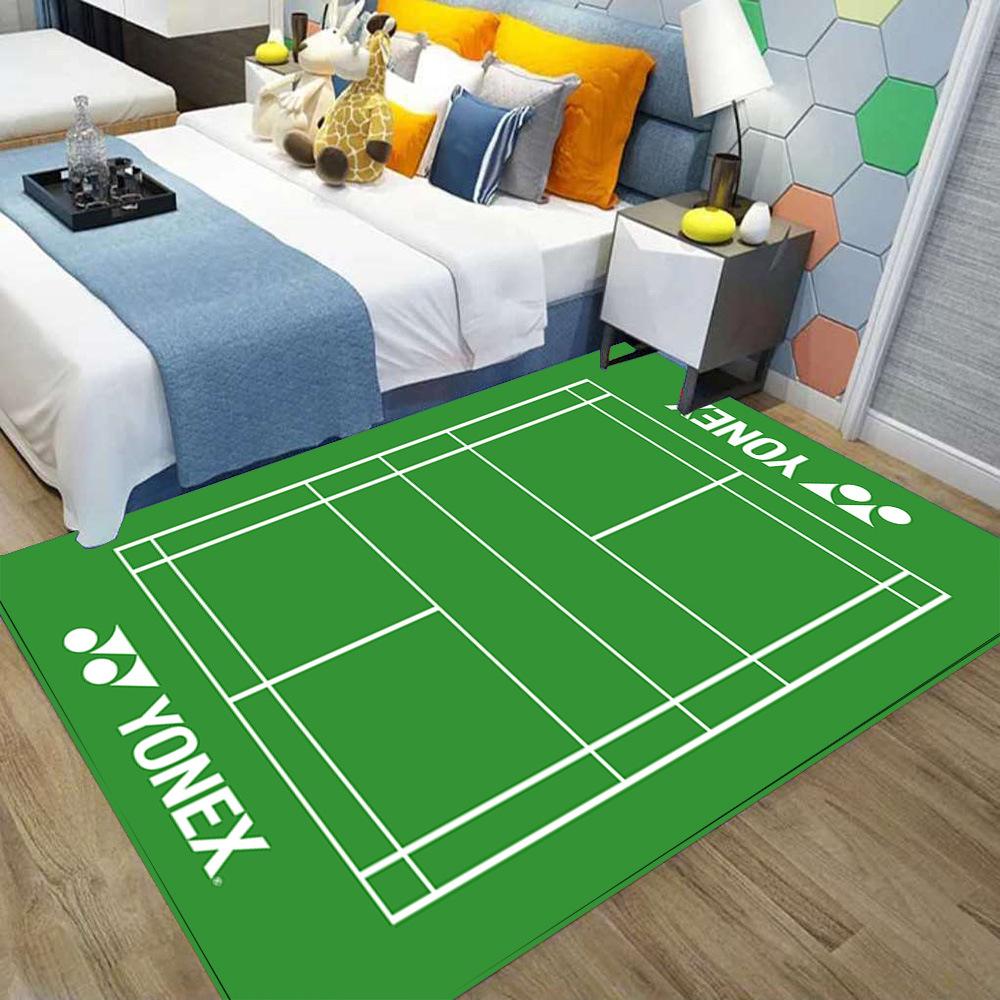 1pcs Multi-color Badminton Sports Carpet Bedside Nonslip Rug Living Room Decor Lounge Sofa Area Rug Sports Lover Kid's Gift