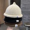 Korean Curled Edge Hat Autumn Winter Children's Bonnet Hats Cute Baby Knitted Hat  Kids