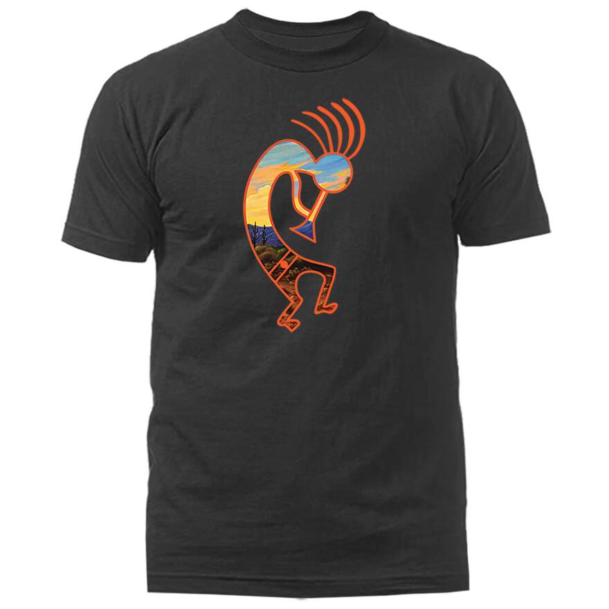 Southwest Dancing Kokopelli Native American Tshirt Unisex T-Shirt S