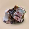 Front And Back Wearing Spoof Hip Hop Animal Print Bucket Hat Men And Women Sunshade Funny Personality Bucket Hat