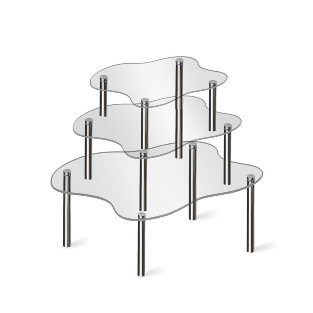 Handmade Display Shelf Cupcake Display Shelf Event Preparations Enhances Visibility Resistant To Breakage Sturdy Construction